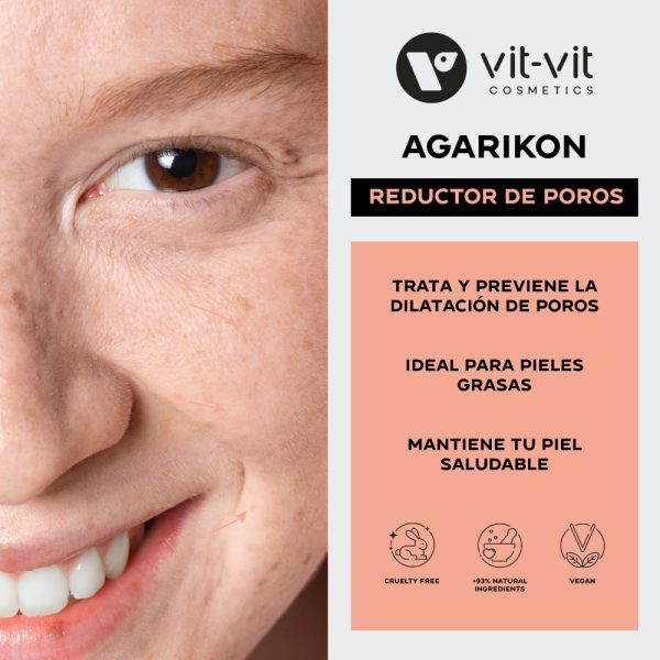 Crema Facial Astringente y Reductora de Poros Agarikon Vit Vit Cosmetics